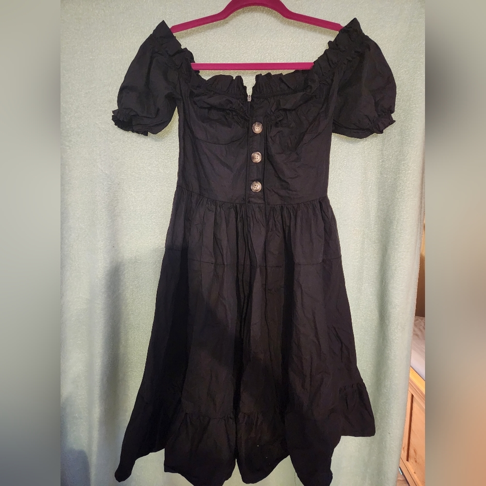 Black cocktail dress